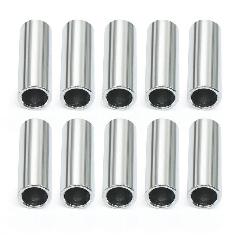 Wulankd 10pcs 3/8-in I.D. x 1/2-in O.D. x 1-1/2-in Length Seamless Steel Spacer, Silver - Image 5